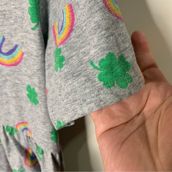 Girl’s City Streets Rainbow Shamrock Summer Dress - Picture 3 of 8